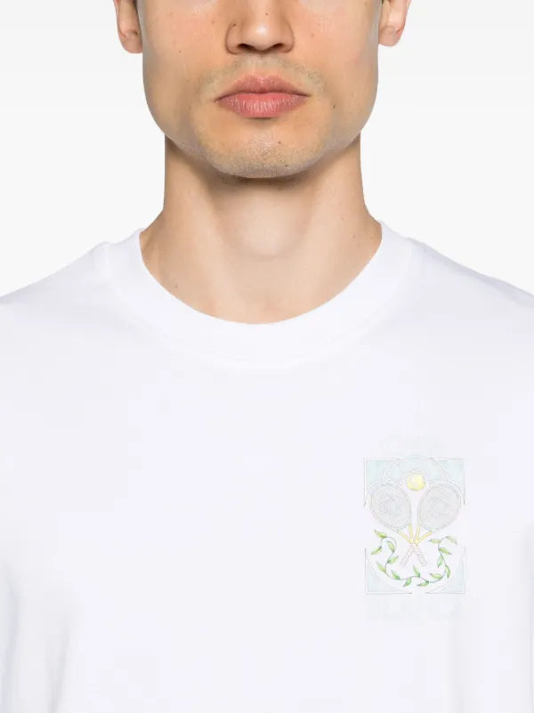 Casablanca Tennis Pastelle cotton T-shirt