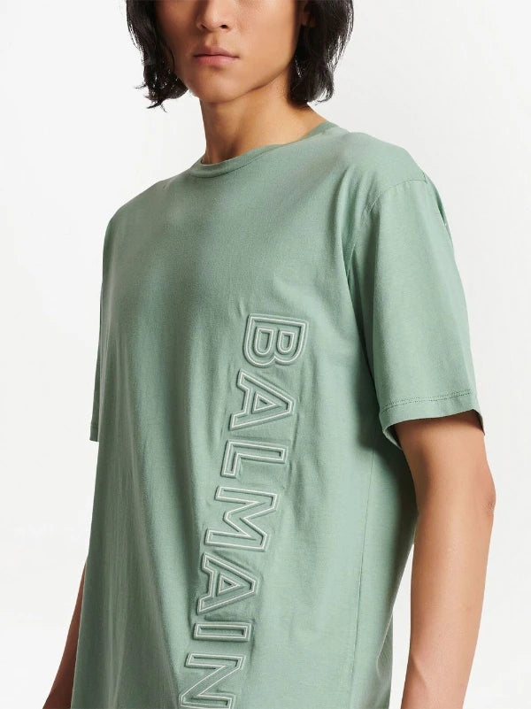 Balmain logo-embossed cotton T-shirt (relaxed fit)