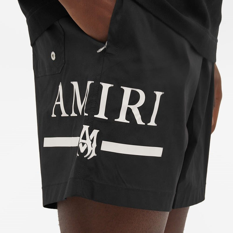 Amiri MA bar logo swim shorts