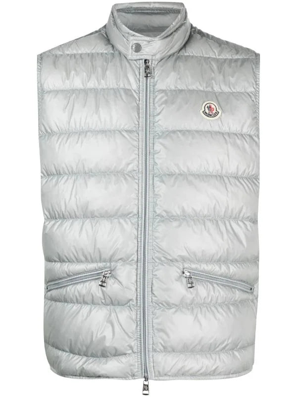 Gui quilted zipped gilet grey