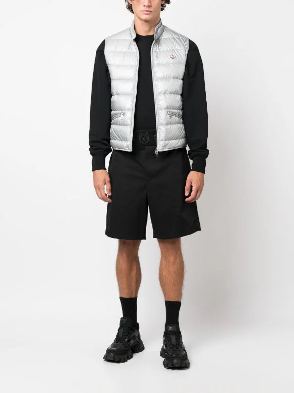 Gui quilted zipped gilet grey