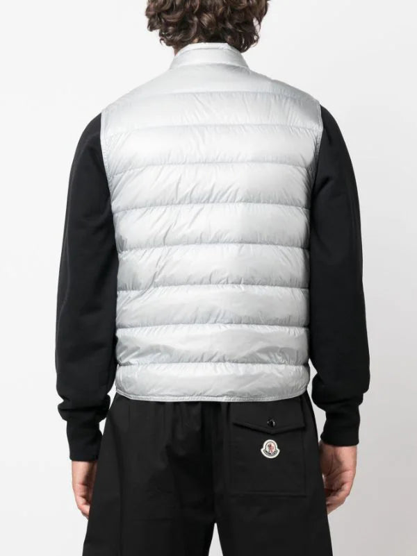 Gui quilted zipped gilet grey