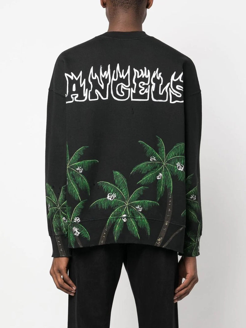 Palm & Skull logo-print sweatshirt