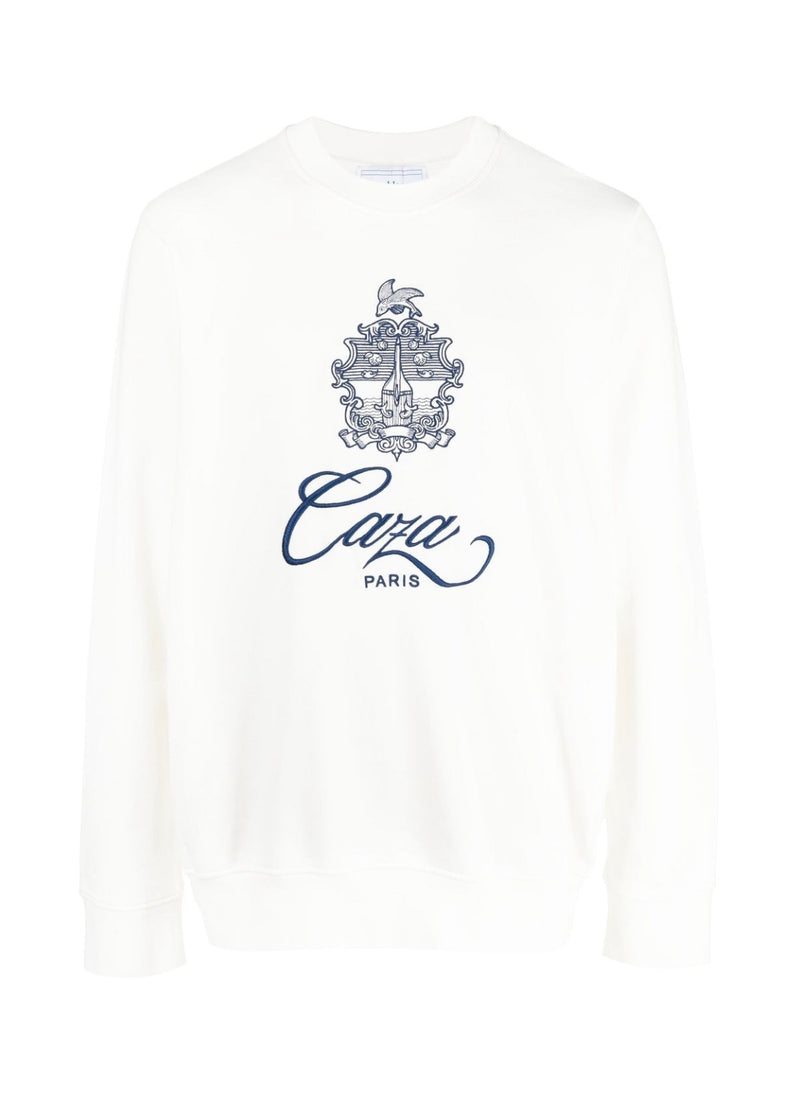 Casablanca logo-print long-sleeve sweatshirt