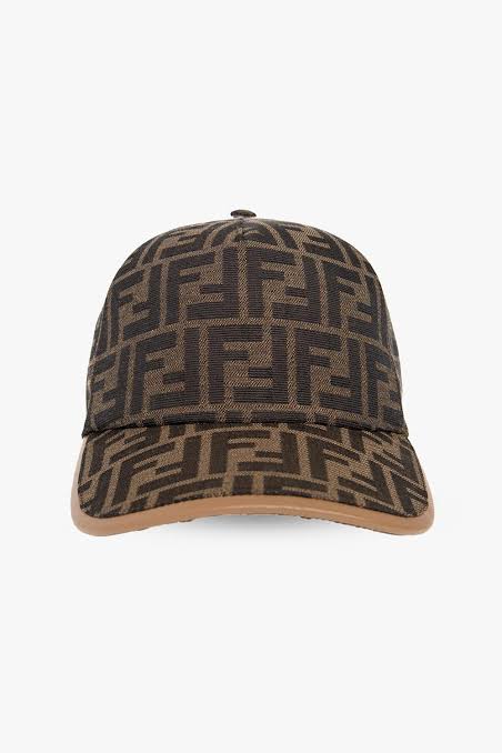 FF Brown fabric baseball cap