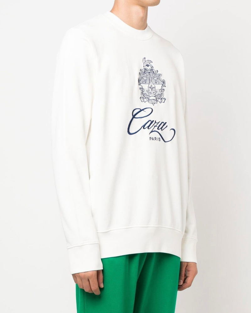 Casablanca logo-print long-sleeve sweatshirt