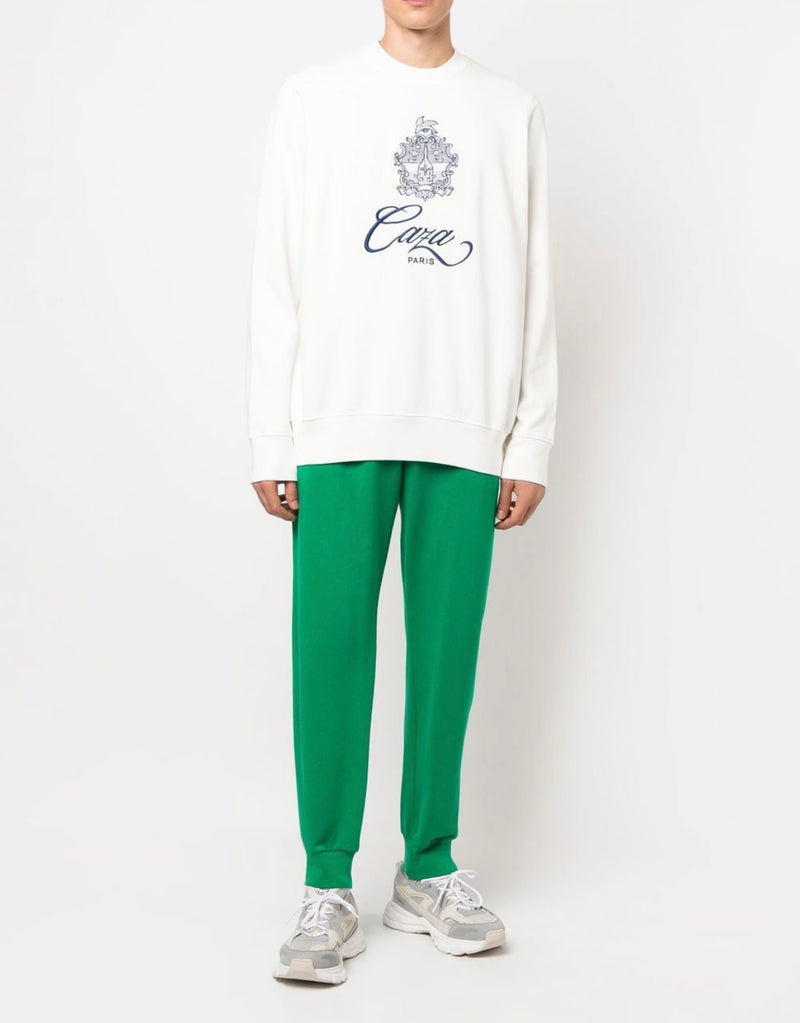 Casablanca logo-print long-sleeve sweatshirt