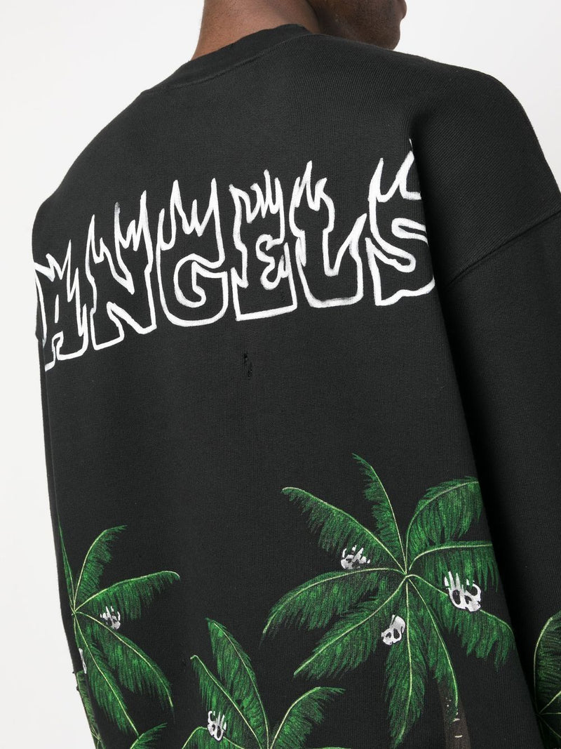 Palm & Skull logo-print sweatshirt