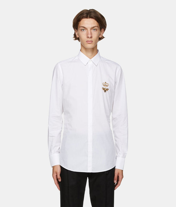 Dolce & Gabbana White Poplin Shirt