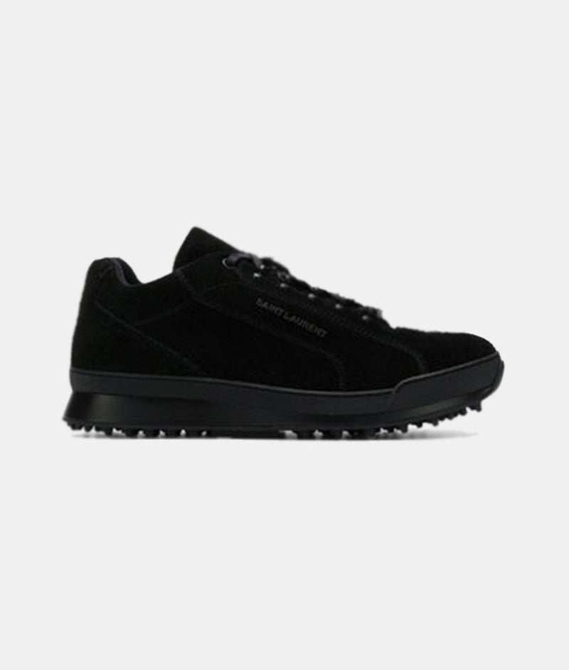 Saint Laurent Black Suede Leather Jump Trainers