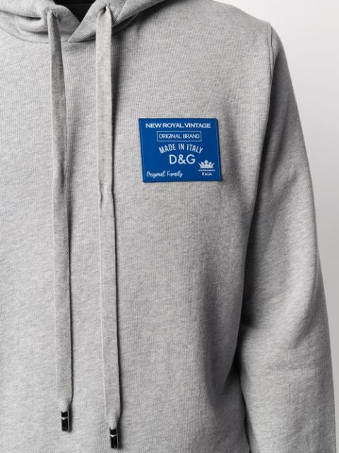 Dolce & Gabbana logo patch hoodie