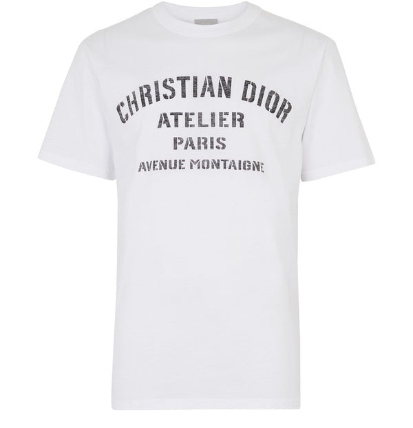 WHITE OVERSIZED 'CHRISTIAN DIOR ATELIER' T-SHIRT