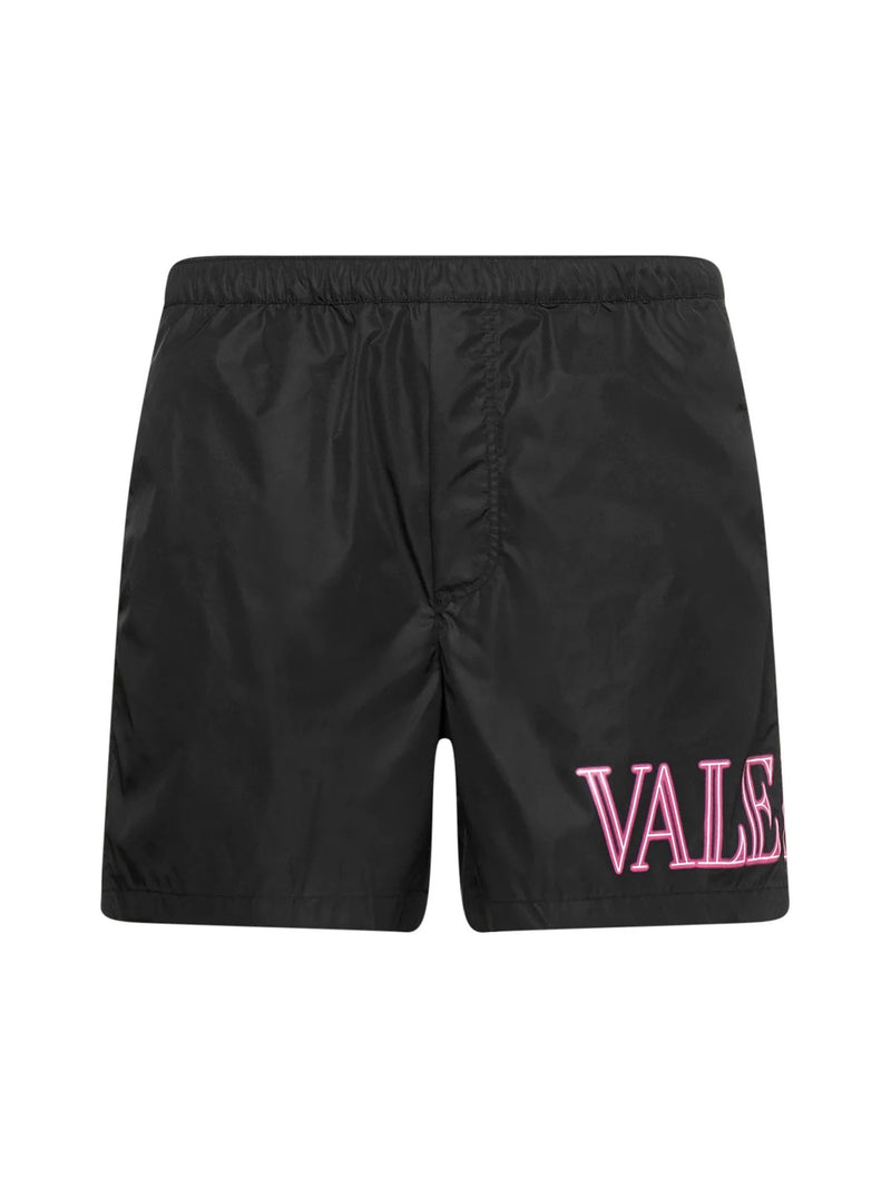 logo-print swim shorts