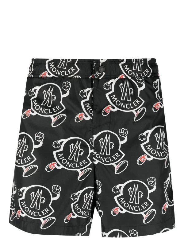 logo-print swimming shorts