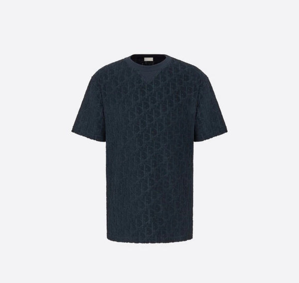 Oblique Oversized T-shirt Navy