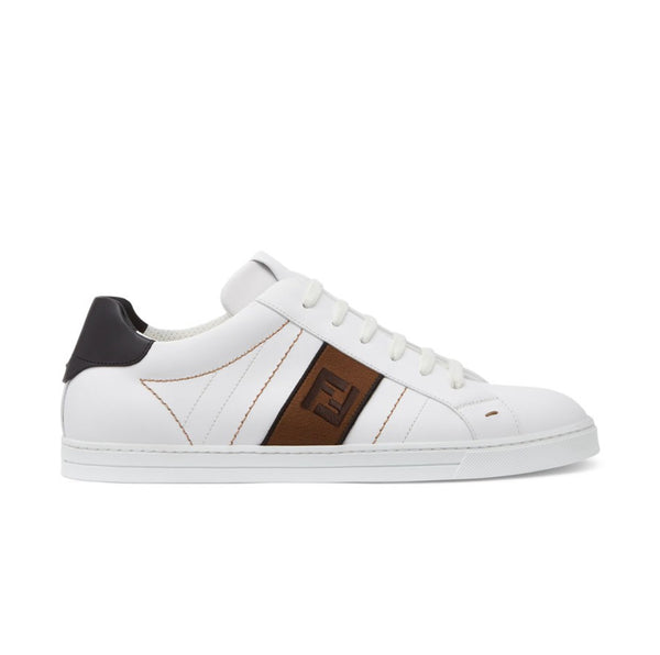 FF White leather low-tops