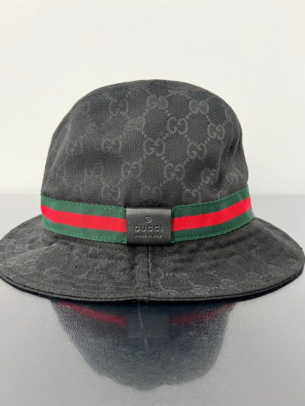 Bucket hat GG Rare Monogram Cap black