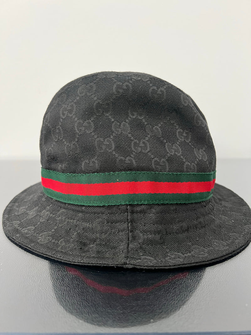 Bucket hat GG Rare Monogram Cap black