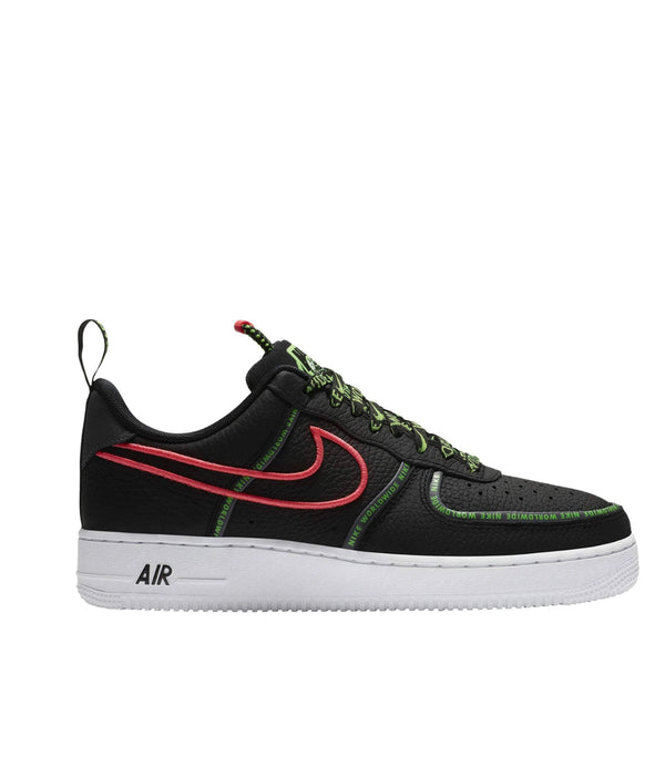 Nike Air Force 1 ’07 Worldwide ‘Black / Flash Crimson