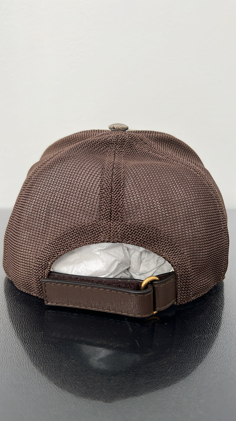 Floral gg Monogram Cap Brown