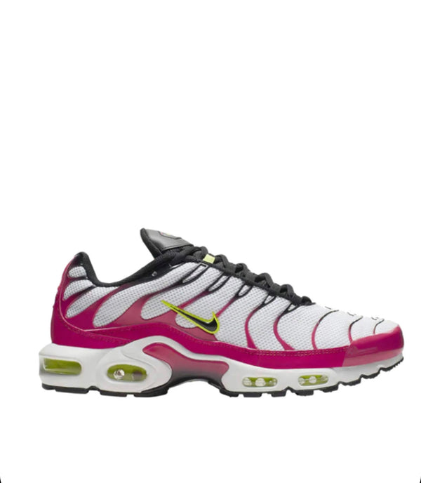 Nike Air Max Plus White Black Rush Pink Running Shoes Men's SZ 13