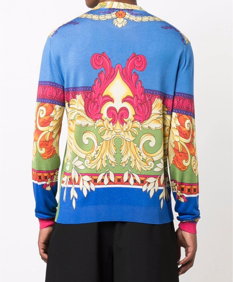 Medusa Renaissance print silk jumper