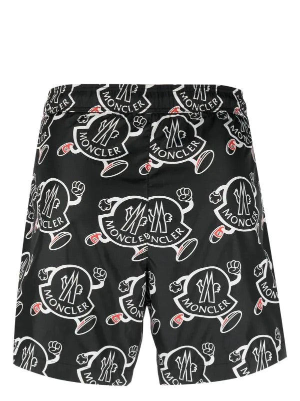 logo-print swimming shorts