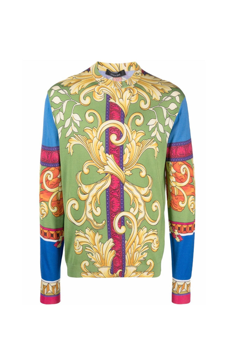 Medusa Renaissance print silk jumper