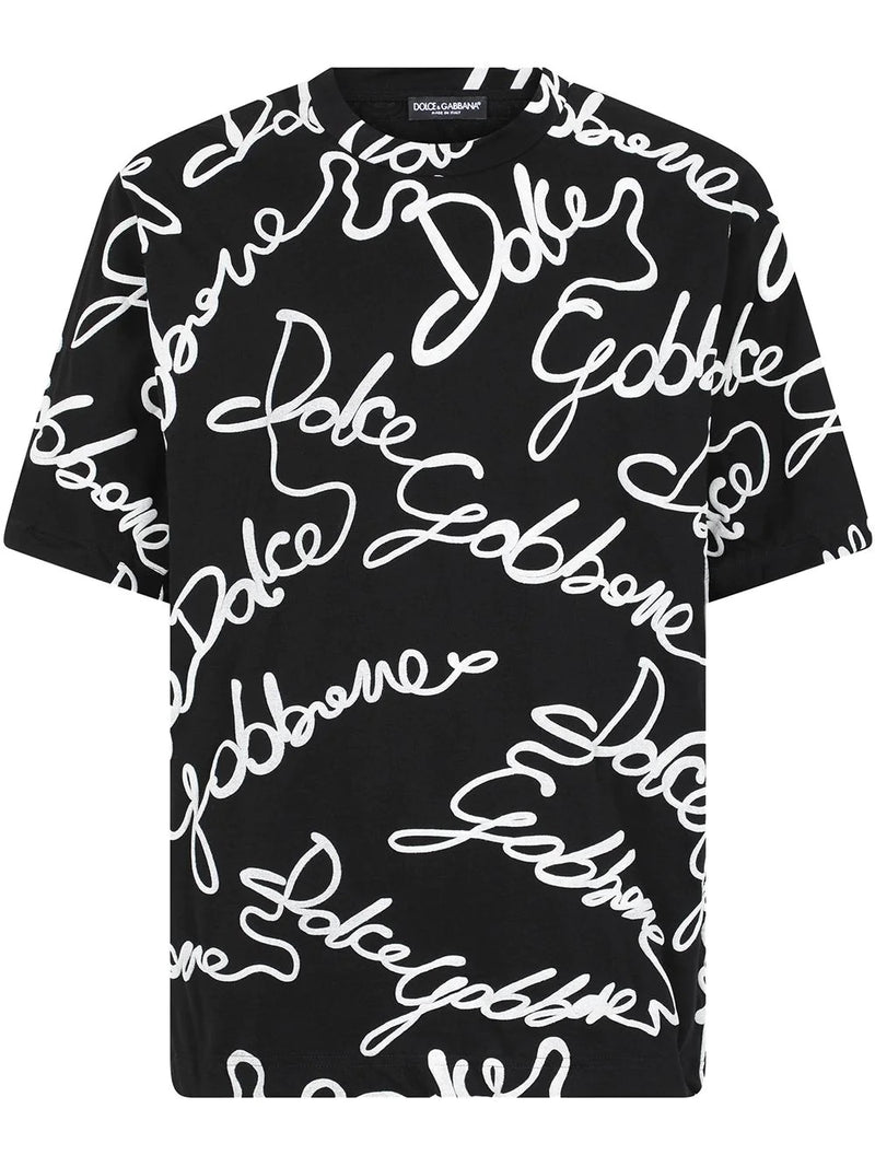 Logo-print All over cotton T-shirt