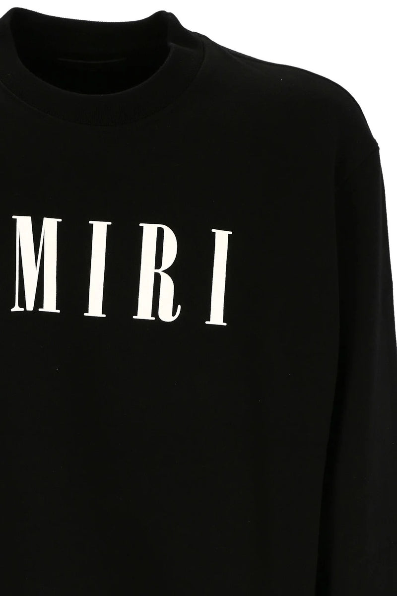 Amiri logo-print crew-neck sweatshirt black