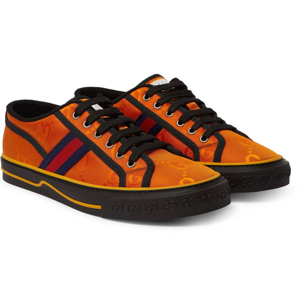 Off the Grid Webbing Canvas Sneakers - Orange