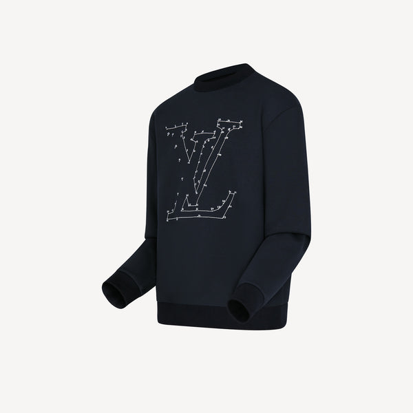 Louis Vuitton, Sweaters, Lv Stitch Print Crewneck