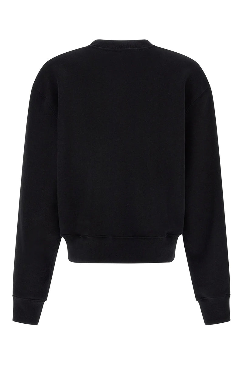 Amiri logo-print crew-neck sweatshirt black