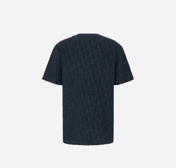 Oblique Oversized T-shirt Navy